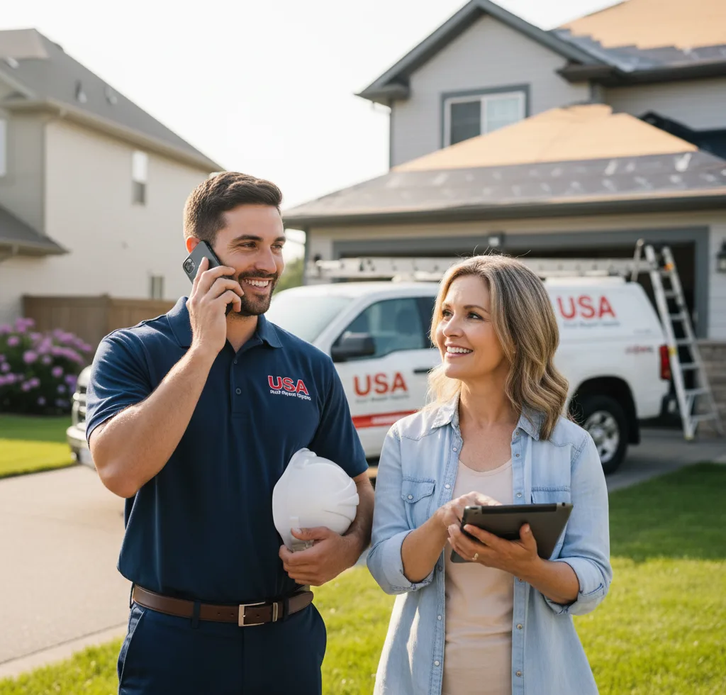 USA Roof Repair Experts customer support in East Waterboro